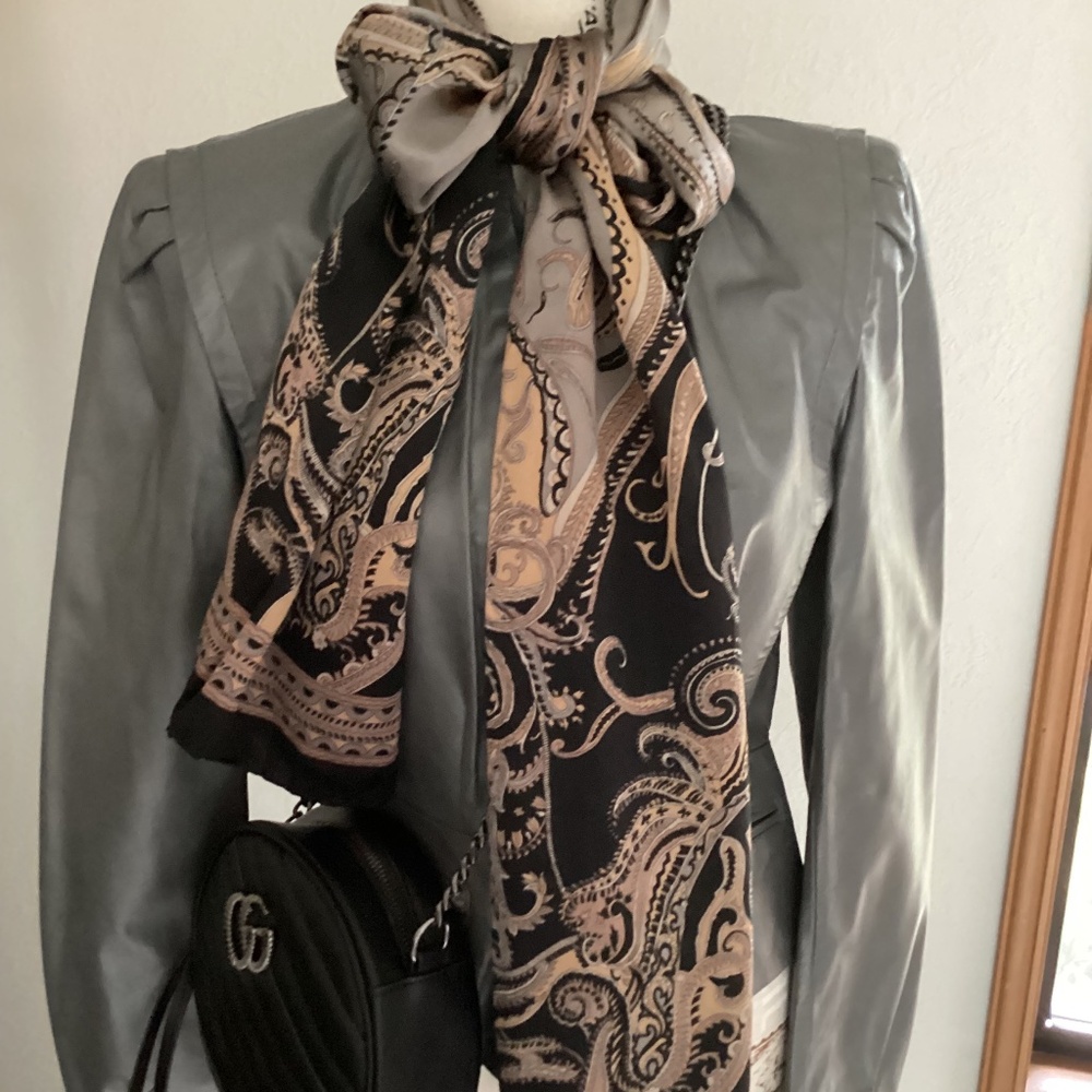 Vintage Berman's Gray Leather Jacket